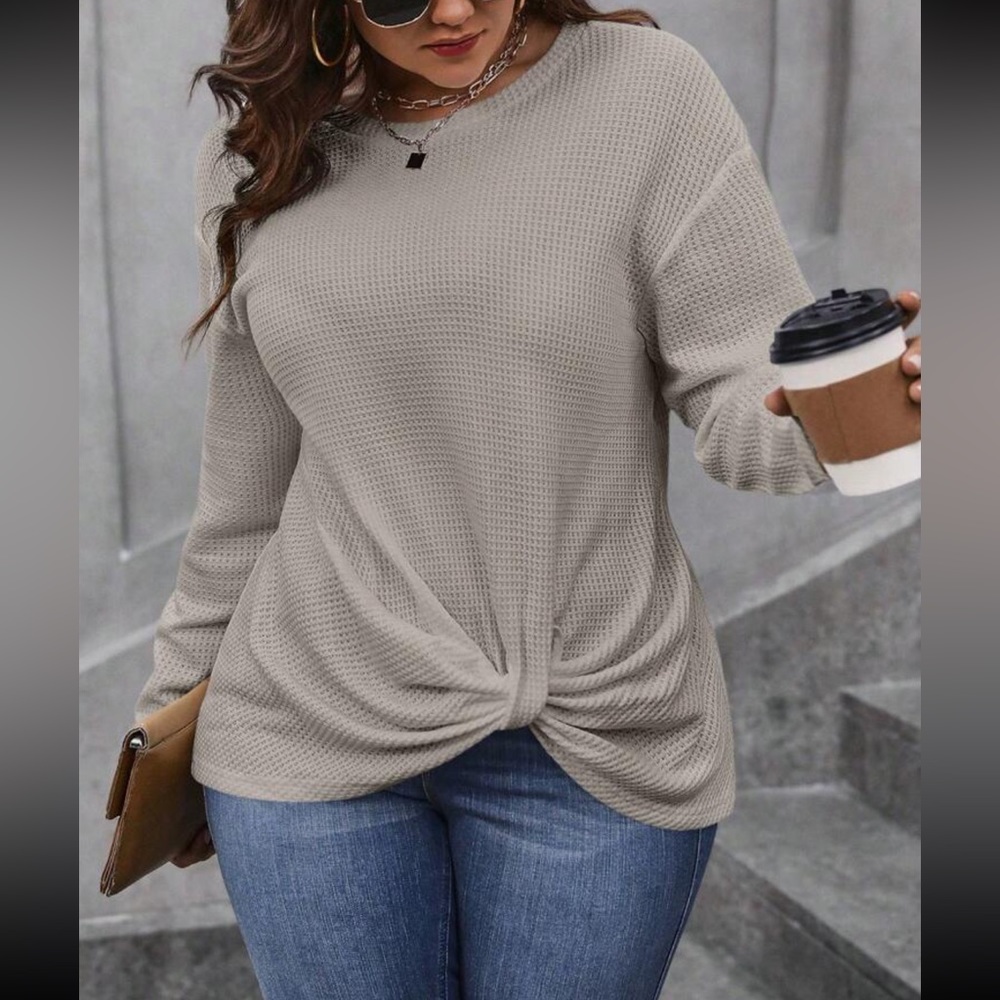 Boho twist front top